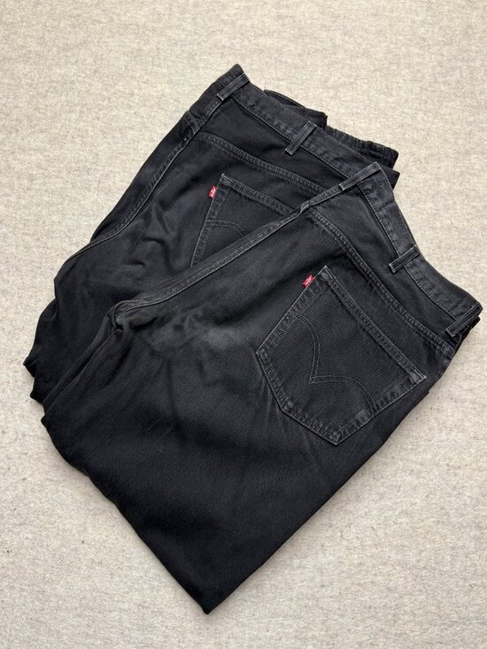 Levi's Other - Levi's Relaxed Fit 550 Black Denim Jeans Lot Straight Leg Baggy Classic Men 44